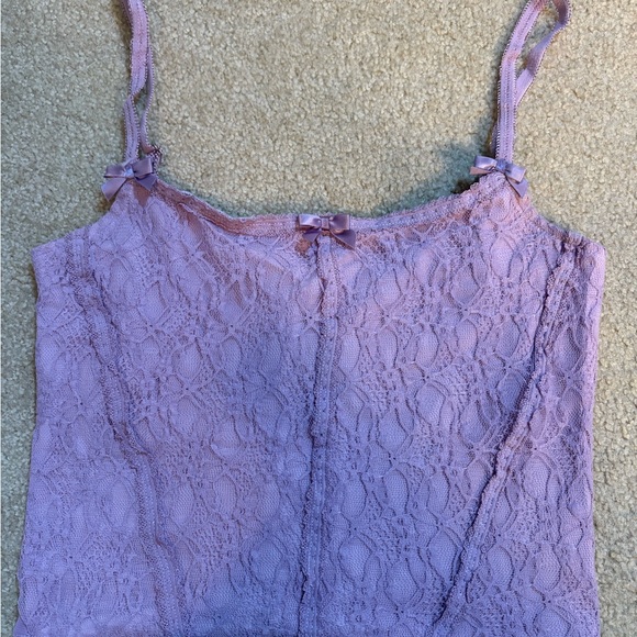 UNIF Purple Sleeveless Crop Camisole - Picture 1 of 2